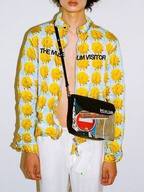 The Museum Visitor Dandelion Print Jacket Berlin Europe Art Festival Graphic Zip